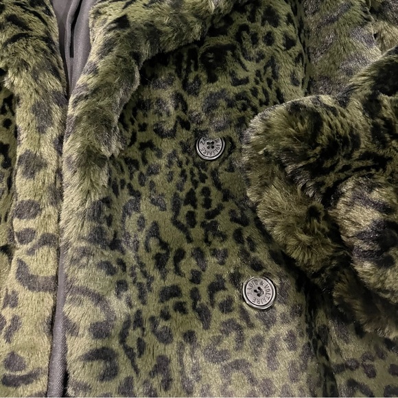 Zadig & Voltaire green leopard faux fur jacket - Picture 10 of 10